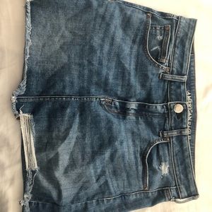american eagle jean skirt